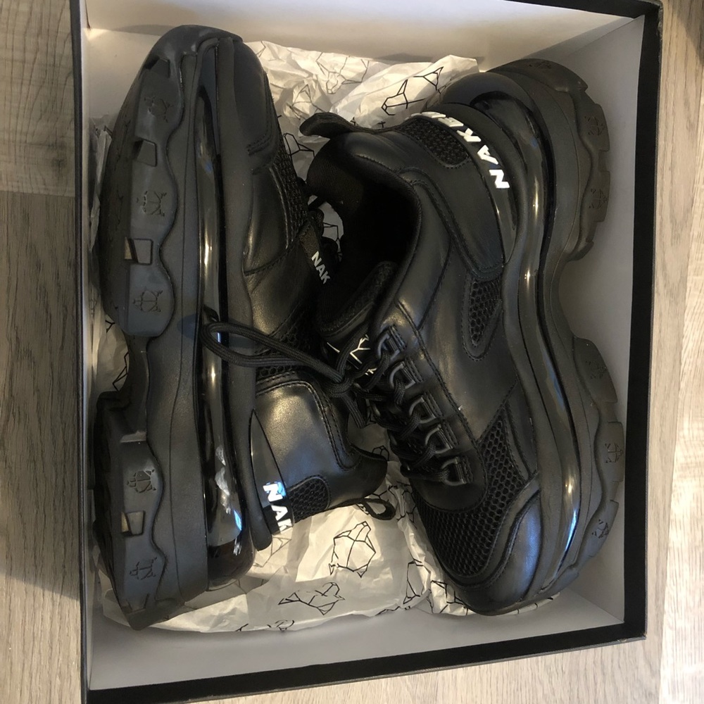 Black naked Wolfe Fierce style sneakers